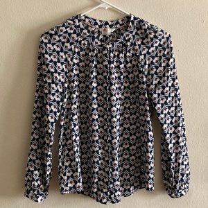 Boden floral button-down blouse